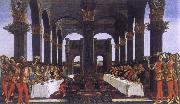 Sandro Botticelli The novel of the Anastasius degli Onesti the wedding banquet china oil painting reproduction